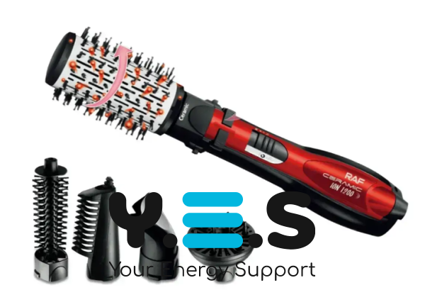 Фен-щітка RAF R416 Rotative Brush 5в1 з насадками для укладання, 1200 Вт