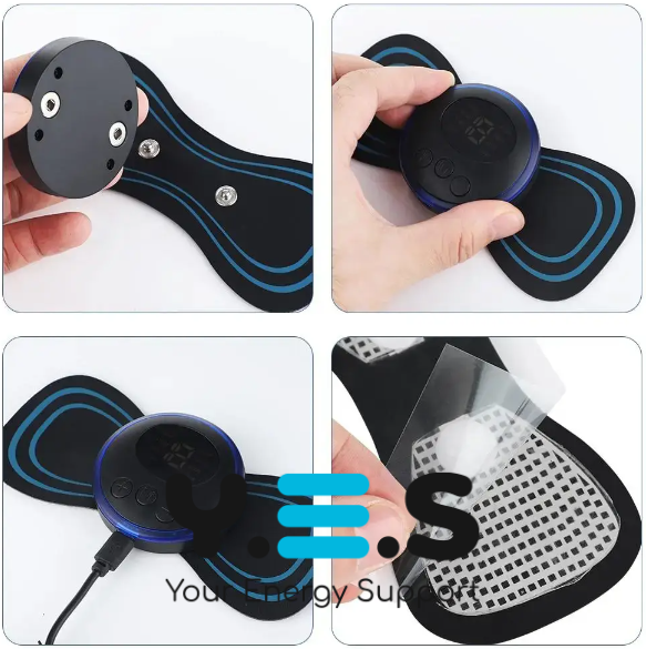 Імпульсний EMS міостимулятор‑масажер «Метелик» для ніг, рук, шиї, сідниць і живота