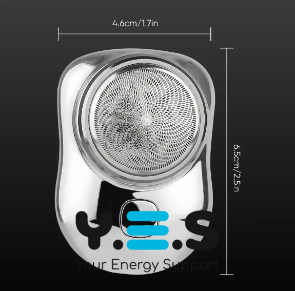 Портативна електробритва-брелок для сухого гоління, бездротова акумуляторна, USB-зарядка