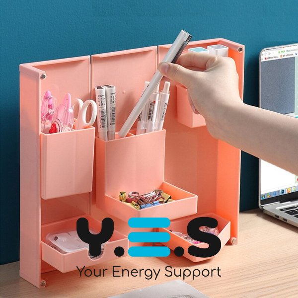 Складний настільний органайзер для канцелярії, косметики та аксесуарів