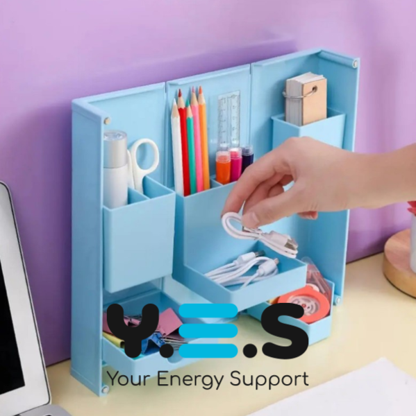 Складний настільний органайзер для канцелярії, косметики та аксесуарів