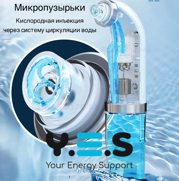 Вакуумний очищувач пор Face Slimmer: бездротовий гідропілінг і вакуумне чищення обличчя, USB зарядка