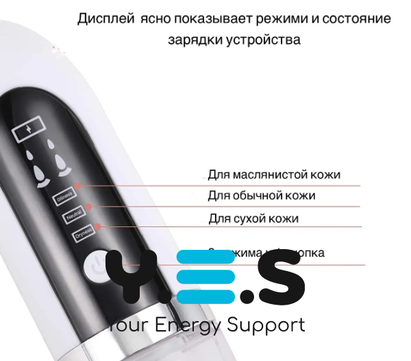 Вакуумний очищувач пор Face Slimmer: бездротовий гідропілінг і вакуумне чищення обличчя, USB зарядка