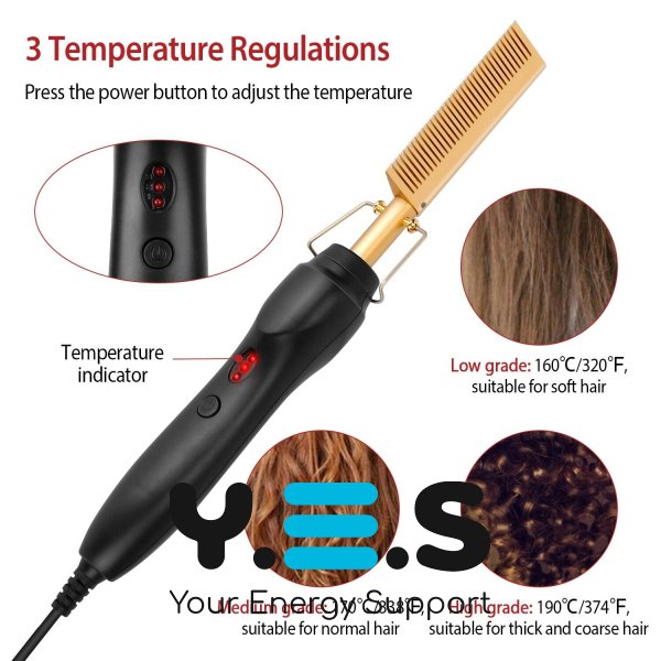 Розчіска-випрямляч High Heat Brush: електричний гребінь для укладання та розгладження волосся