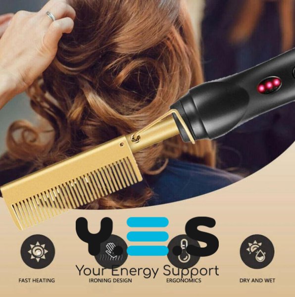 Розчіска-випрямляч High Heat Brush: електричний гребінь для укладання та розгладження волосся