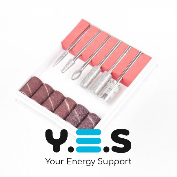 Фрезер для манікюру 20000 об/хв з насадками «кукурудза» та «куля»