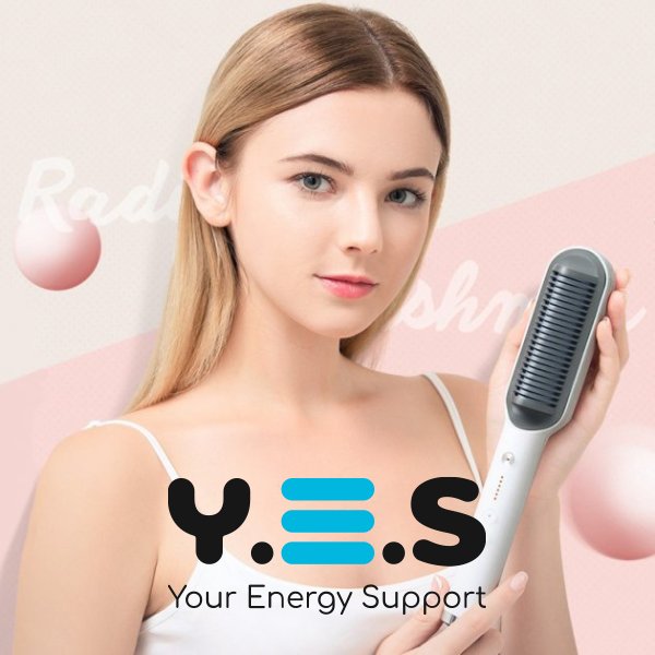 Розчіска-випрямляч Hair Straightener 909B: праска-щітка з турмаліном, 6 температурних режимів