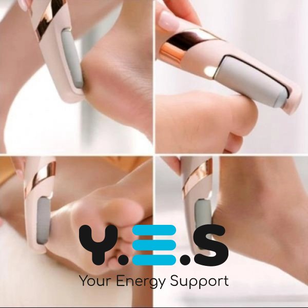 Електропилка для ніг Flawless Pedi: пемза для педикюру, 2 насадки, USB-зарядка