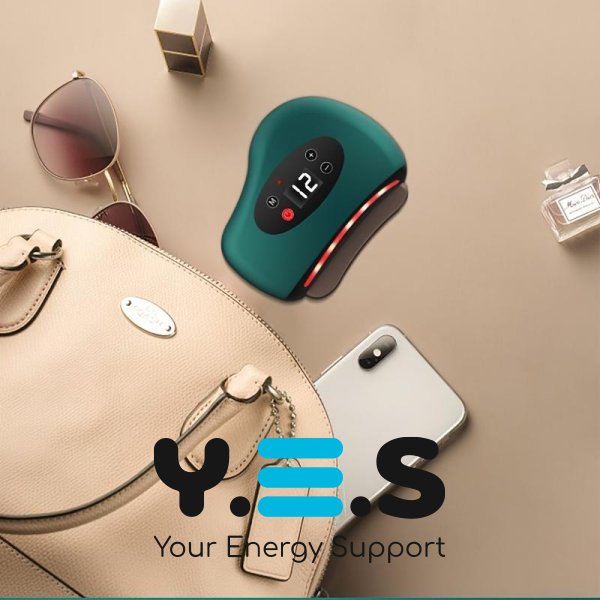 Електричний Gua Sha скребок‑масажер для тіла: вібрація, інфрачервоний підігрів, бездротовий, USB зарядка