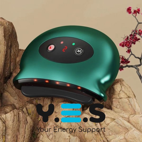 Електричний Gua Sha скребок‑масажер для тіла: вібрація, інфрачервоний підігрів, бездротовий, USB зарядка