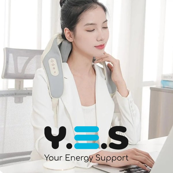 Ударний U-подібний вібромасажер-пояс для спини, плечей і шиї для тіла