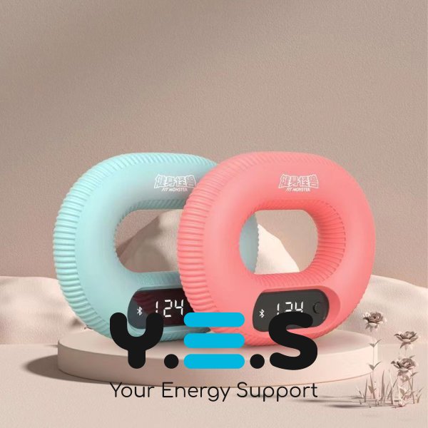 Електронний кистьовий еспандер-кільце з лічильником та керуванням зі смартфона