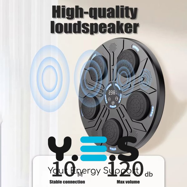 Музична настінна боксерська груша-тренажер для боксу, 9 режимів тренувань