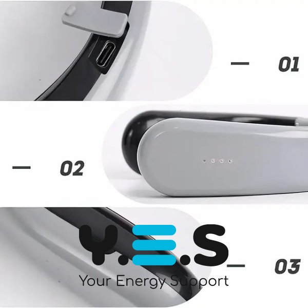 Портативний обігрівач для шиї Handy Heater: бездротова USB грілка-обруч, 4 режими