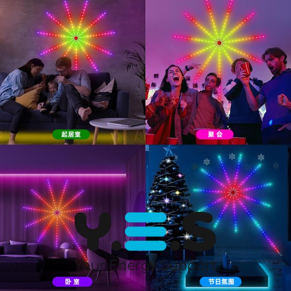 Світильник «Феєрверк» 28Key Kit BT — світломузика з пультом і Bluetooth