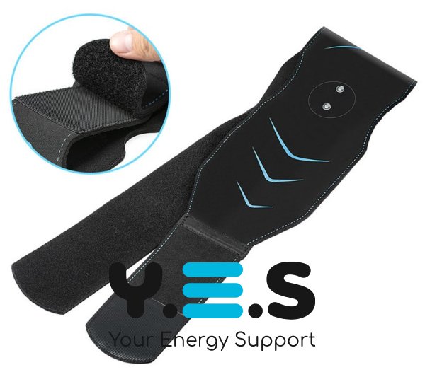 EMS+ міостимулятор‑пояс для преса з електроімпульсним масажем, USB‑зарядка