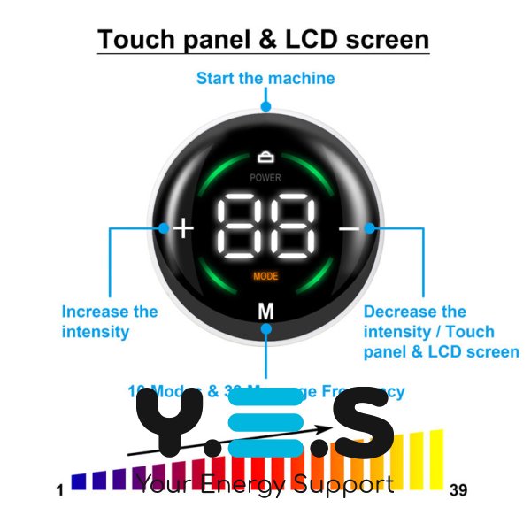 EMS+ міостимулятор‑пояс для преса з електроімпульсним масажем, USB‑зарядка