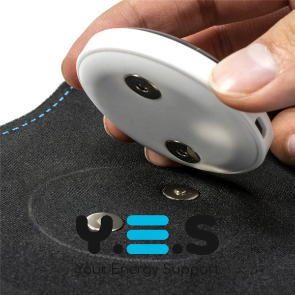 EMS+ міостимулятор‑пояс для преса з електроімпульсним масажем, USB‑зарядка