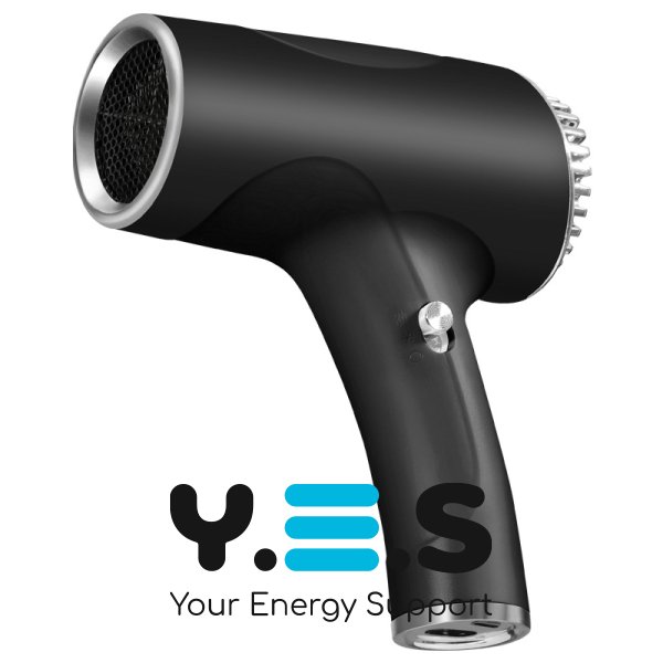 Портативний бездротовий фен USB із вбудованим акумулятором, 2 режими швидкості