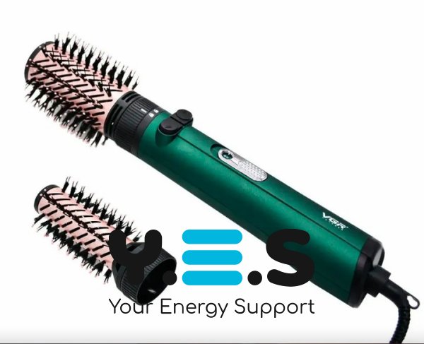 Фен-стайлер VGR V-498 2в1: фен-щітка браш для волосся, 2 швидкості