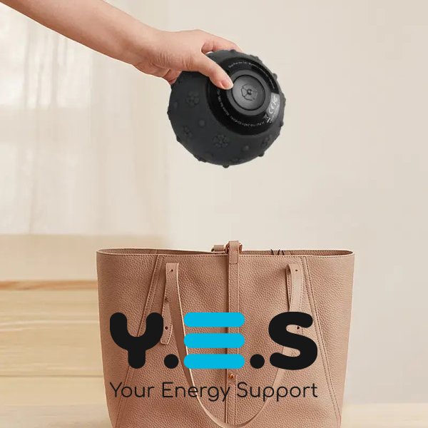 Вібромасажер-куля 9 см на акумуляторі, 5 режимів масажу для тіла /16992