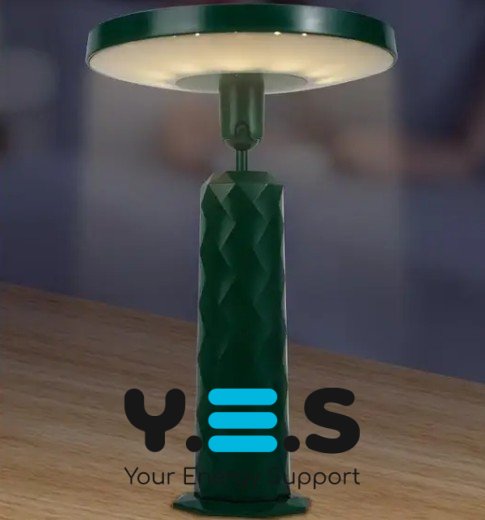 Дзеркало-нічник настільне кругле для макіяжу з LED підсвіткою, акумулятор 1200 mAh /17001