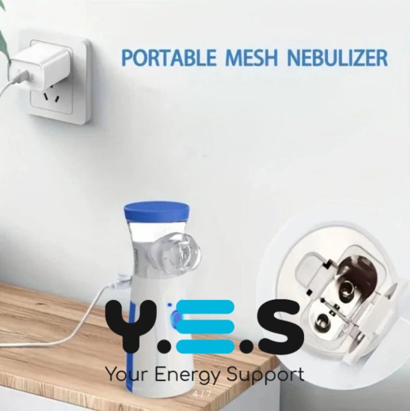 Портативний mesh-небулайзер JSL-W302: ультразвуковий ручний інгалятор для дому, 2 маски
