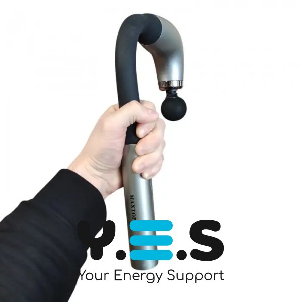 Перкусійний масажер MP-930 U-подібний для спини й тіла, 4 насадки