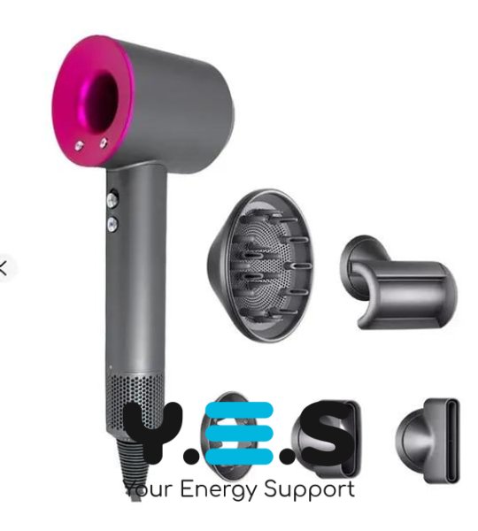 Професійний фен для волосся Supersonic з 5 насадками