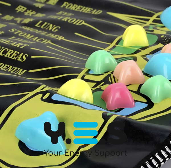 Масажний килимок-доріжка з камінцями 35×70 см для ніг і спини