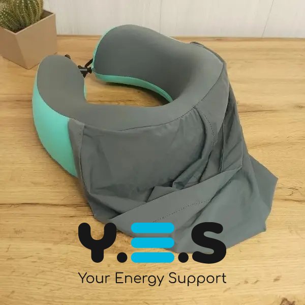 Дорожня подушка-комір для шиї та голови з капюшоном для подорожей