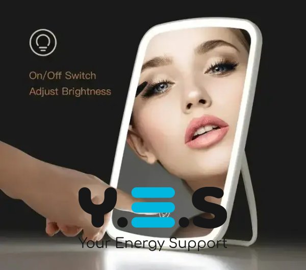 Дзеркало для макіяжу Jordan Judy з LED-підсвіткою та збільшенням