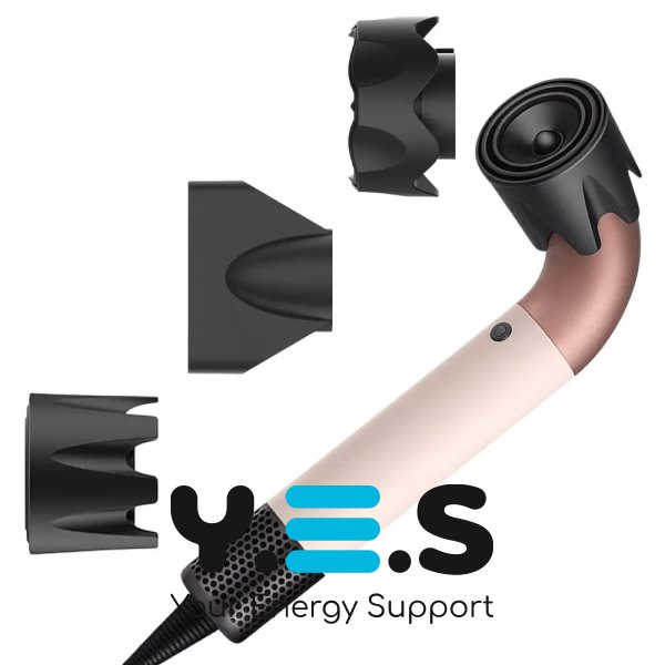 Компактний фен для волосся HD-20: сушіння й укладання, 6 насадок