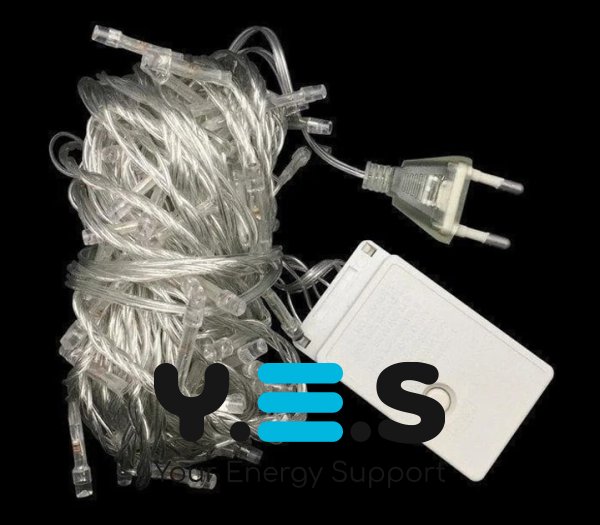 Гірлянда Light Belt 100 LED 10 м, тепле світло — світлодіодна новорічна (105-5)