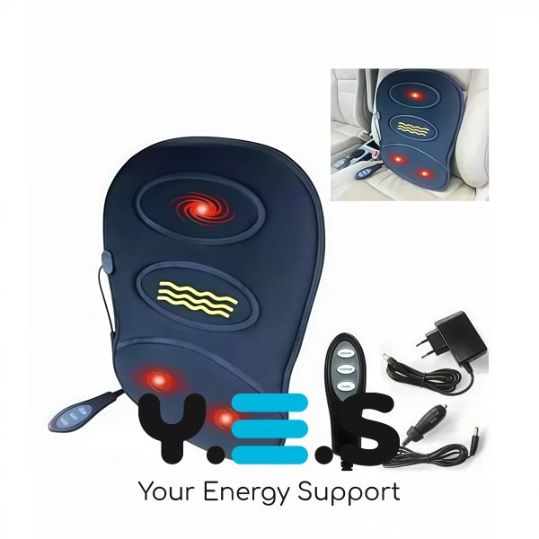 Масажна накидка на автосидіння LY-407 з підігрівом, 3 режими роботи