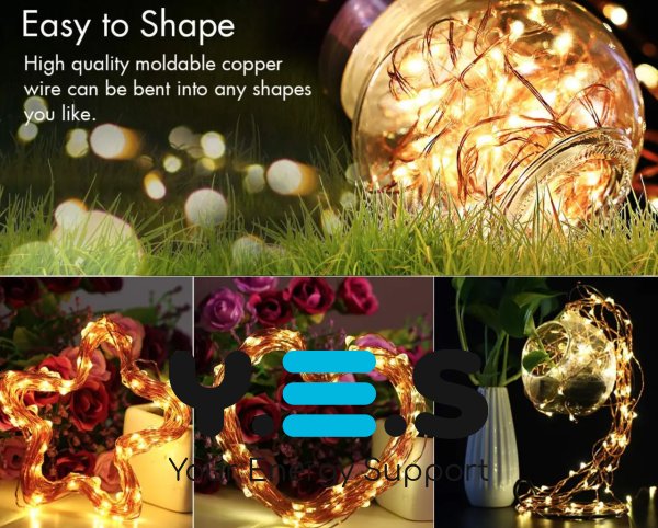 Світлодіодна гірлянда «Роса» 2 м USB, 200 LED, мідний дріт, пульт ДК (XL-76-20)