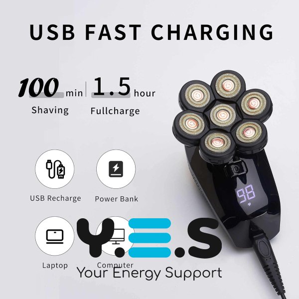 Електробритва чоловіча 5-в-1 Electric Shaver для обличчя, багатофункціональна