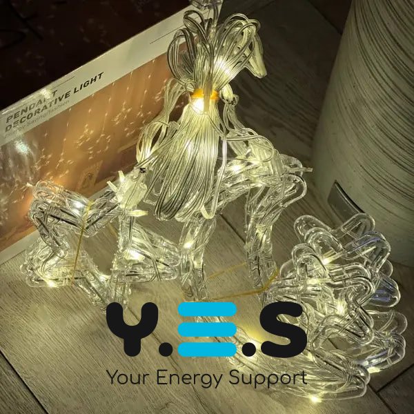 Гірлянда-штора LED «Місяць і зірки» 3 м, тепле світло, USB, SF-43