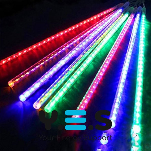 Світлодіодна гірлянда RD-110 «Сосульки» (трубки) 50 см, LED, мультиколор