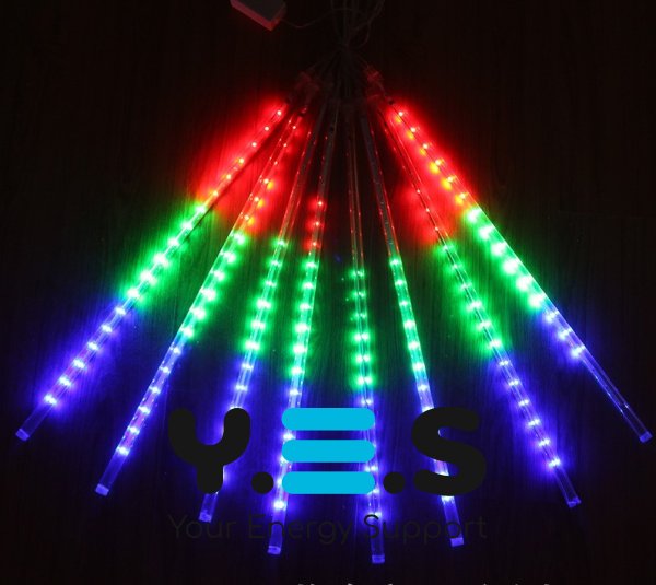 Світлодіодна гірлянда RD-110 «Сосульки» (трубки) 50 см, LED, мультиколор