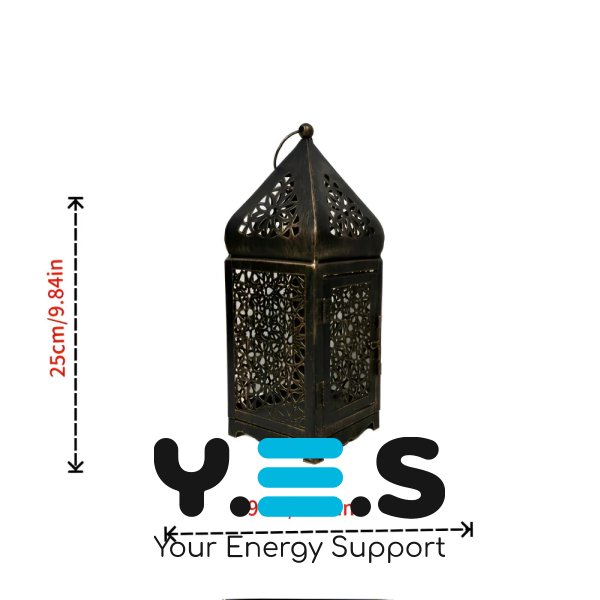 Інтер’єрний декоративний підсвічник для дому 9.5×9.5×25 см