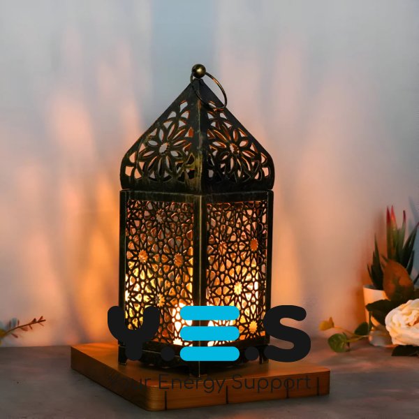 Інтер’єрний декоративний підсвічник для дому 9.5×9.5×25 см