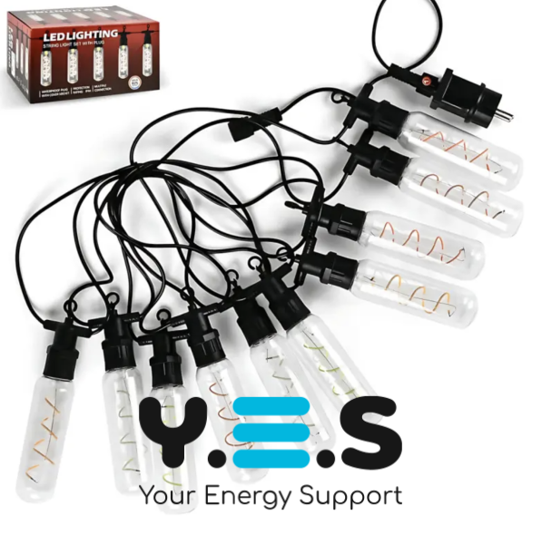 Вулична LED-гірлянда SFK-48 220V з подовженими спіральними лампами