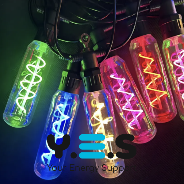 Вулична LED-гірлянда SFK-48 220V з подовженими спіральними лампами