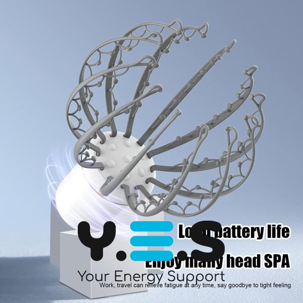 Електричний вібромасажер для голови «Восьминіг» LY-634 для розслаблення та зняття втоми