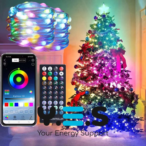 Вулична LED гірлянда 5 м Smart з Bluetooth і керуванням через додаток (App Control)