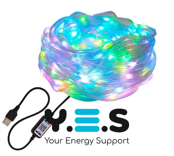 Вулична LED гірлянда 5 м Smart з Bluetooth і керуванням через додаток (App Control)