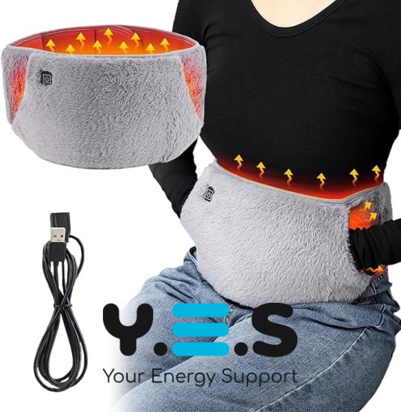 Електричний пояс-ремінь з підігрівом USB XL-1518 для попереку та грілка для рук