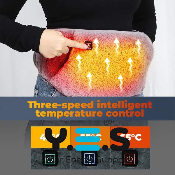 Електричний пояс-ремінь з підігрівом USB XL-1518 для попереку та грілка для рук