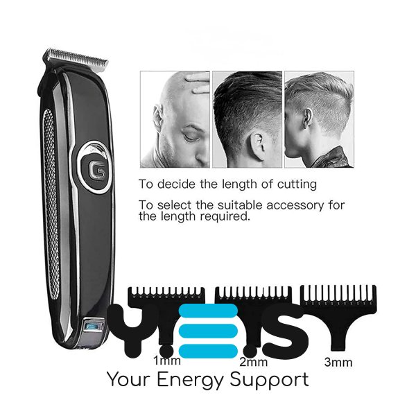 Бездротова акумуляторна машинка для стрижки волосся Gemei GM-6050